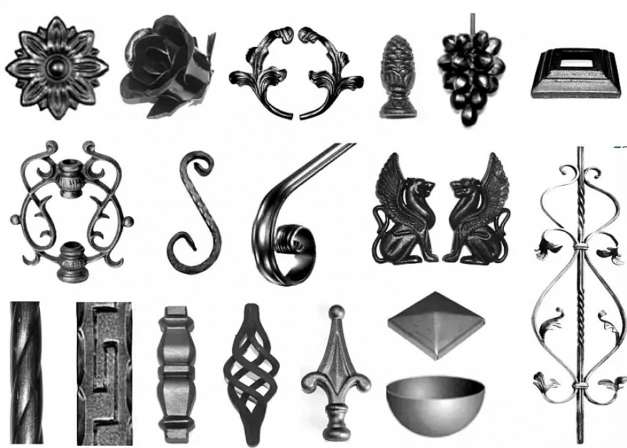 Изделия из кованого железа для дома бани