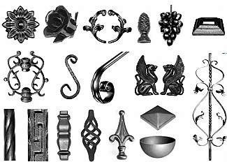 Изделия из кованого железа для дома бани