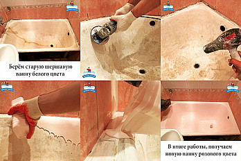 Самостоятельная реставрация ванны: инструкция с фото