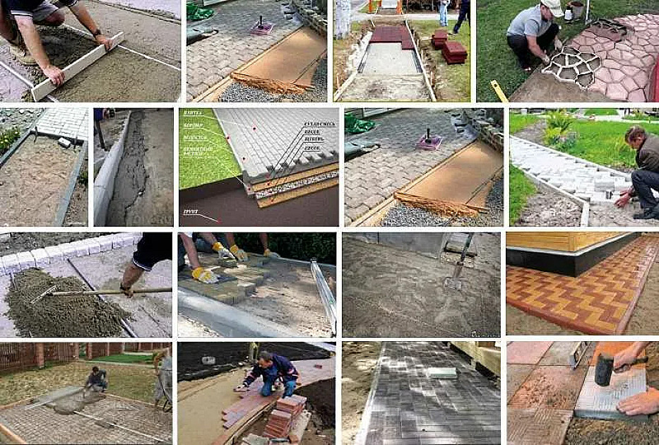 Укладка тротуарной плитки: пошаговая инструкция