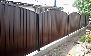 Забор из профнастила своими руками