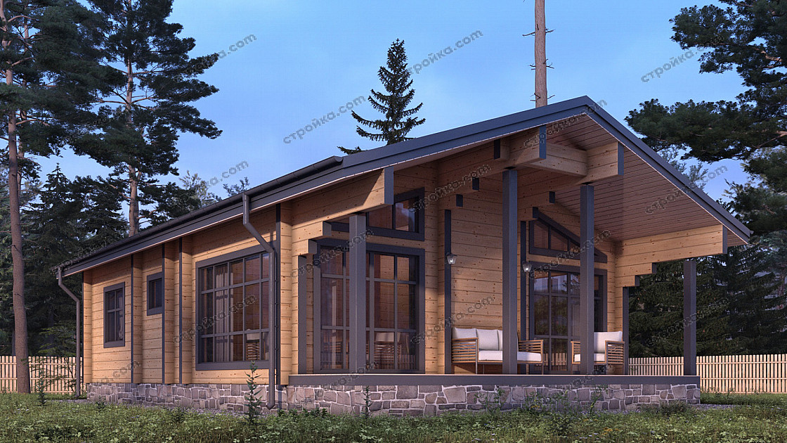 Статья - Проект дома из бруса для круглогодичного проживания