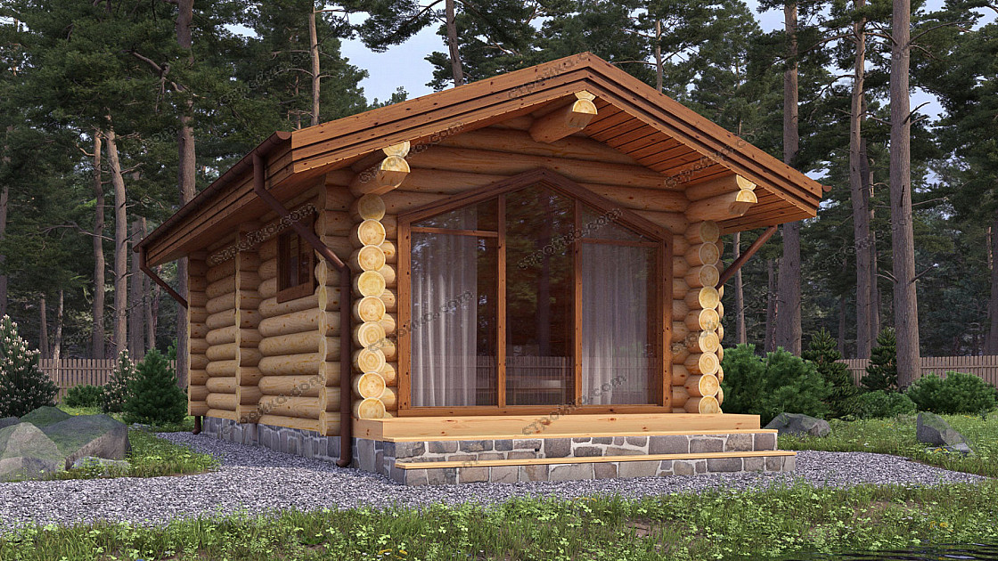 Деревянная баня 6х6 - сколько нужно свай?