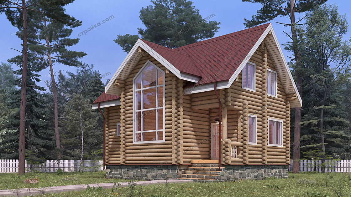 Как построить современный бревенчатый коттедж своими руками и не разориться