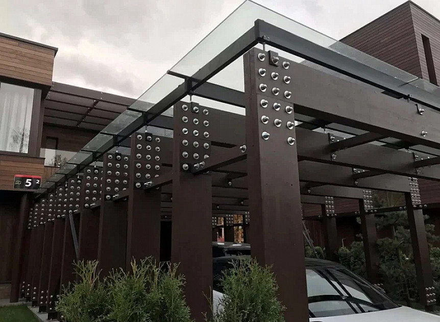 МАФы из LVL бруса: стильные и надежные беседки