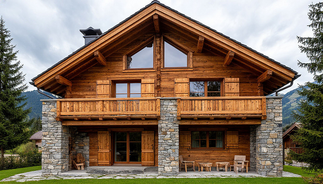 Построить дачный дом в стиле шале