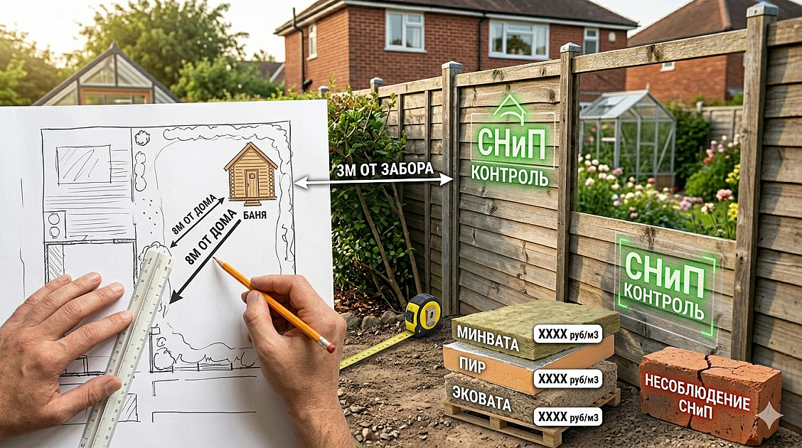 Как выбрать место для строительства бани