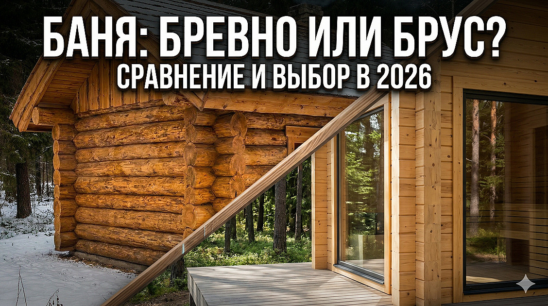 Баня из бревна или бруса: что лучше выбрать для строительства?