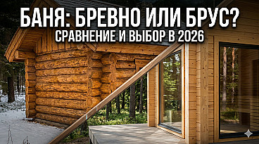 Баня из бревна или бруса: что лучше выбрать для строительства?