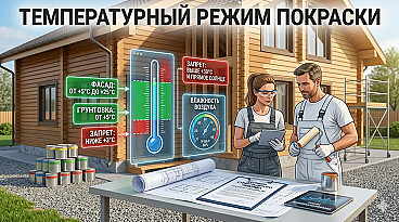 Покраска фасада: при какой температуре и влажности можно работать?