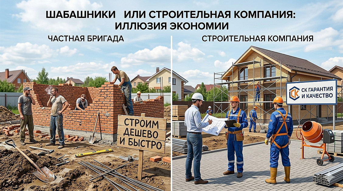 Шабашники или строительная компания: иллюзия экономии